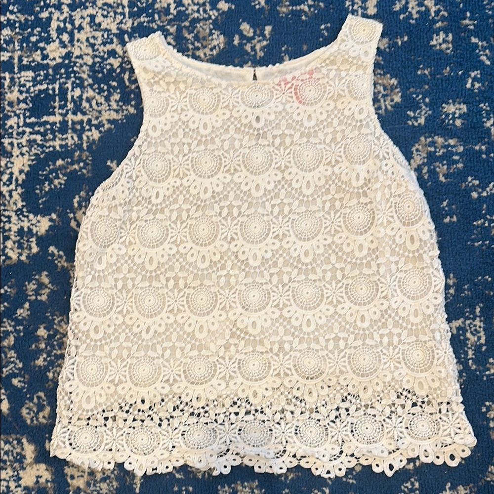 Lilly Pulitzer for Target White Lace Top
